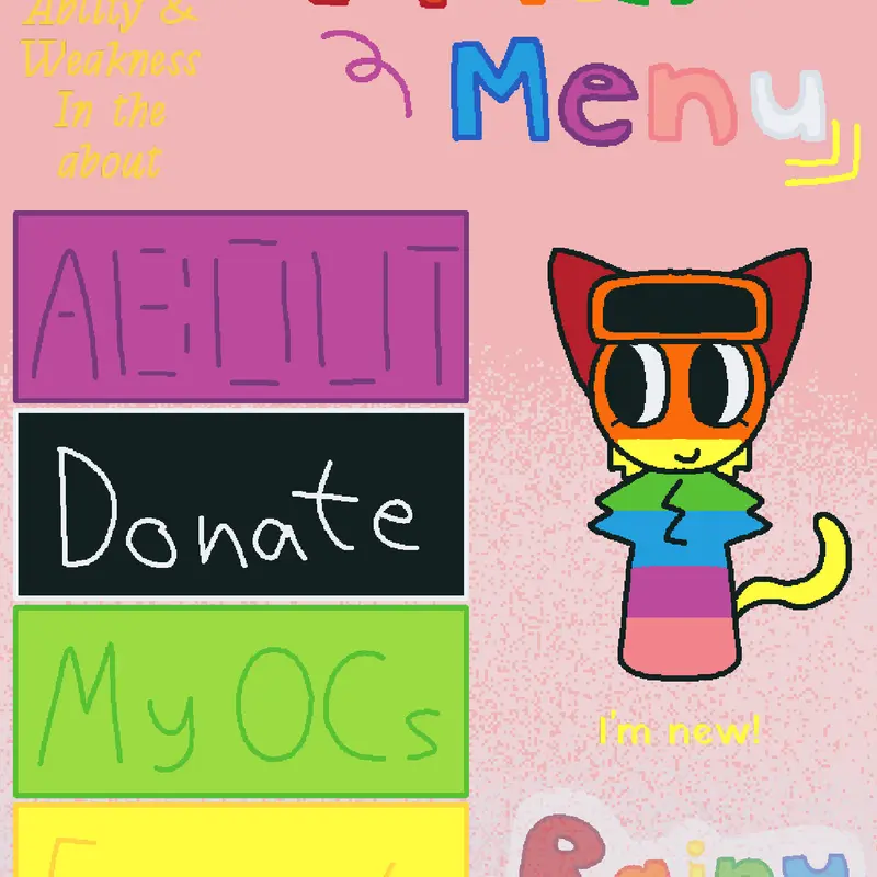 Main menu by @Rainy-Bow
