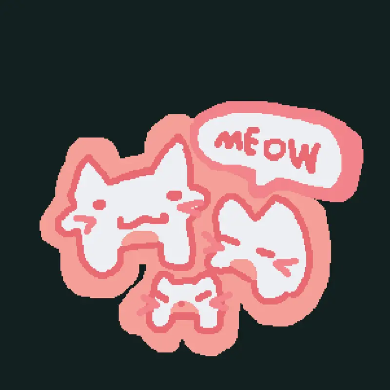 Cutie patootie sticker by @hehemeow
