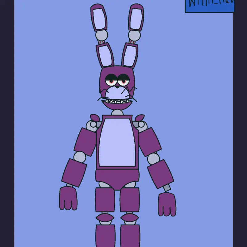 Unwithered Bonnie over the years by @LeafTrautman