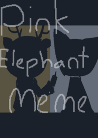 Pink elefant meme!
