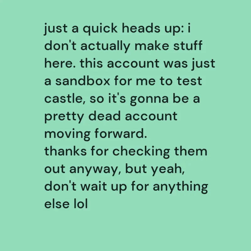 small announcement by @Axos_Stuff