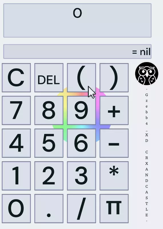 Calculator by @-Gzebb4_XDMCRXANDCASTLE-