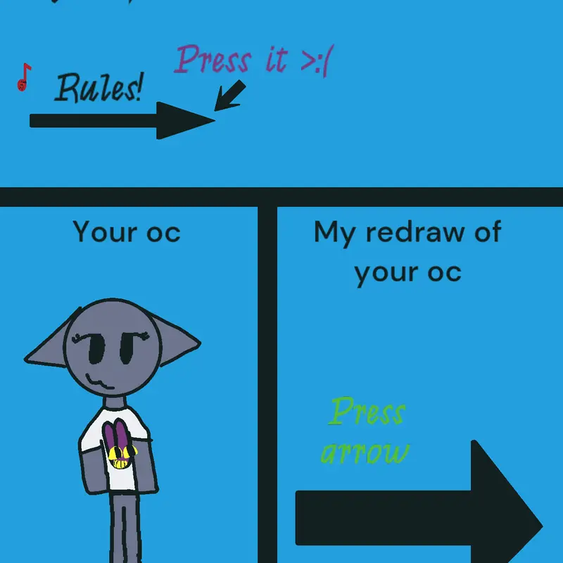 I redrew Ribbit_0-0’s oc in my style! by @LarxenyOrEnzo