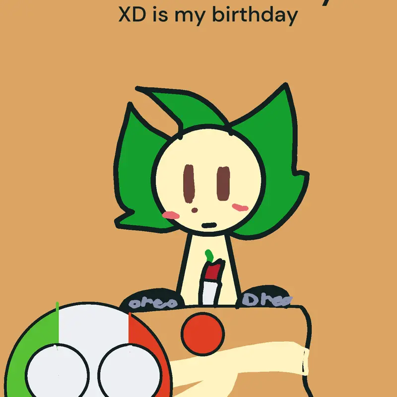 Happy birthday BubbyLeafeon by @countryball-lover