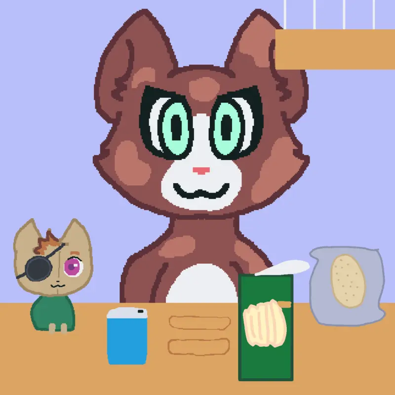 Feed Everest and mini Giblet by @Esmepeps