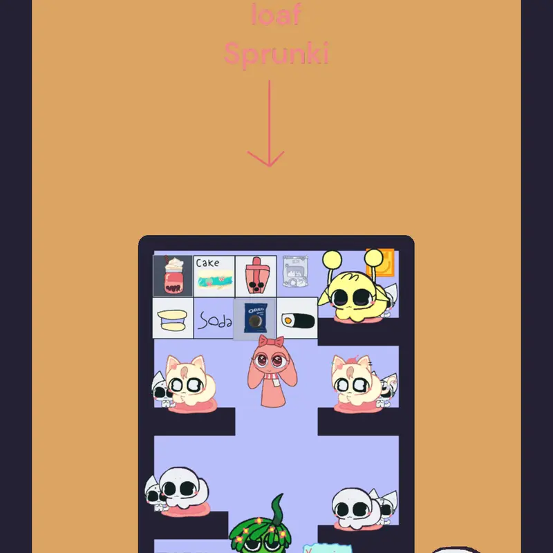 Oc loaf cute kawaii pinki loafsprunki by @Marissa58206