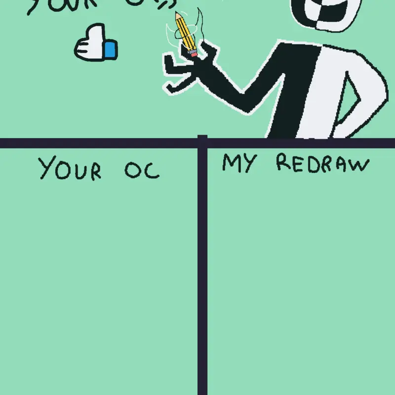 Redrawing yours oc,s 👍🏻 by @Idioty_official_games