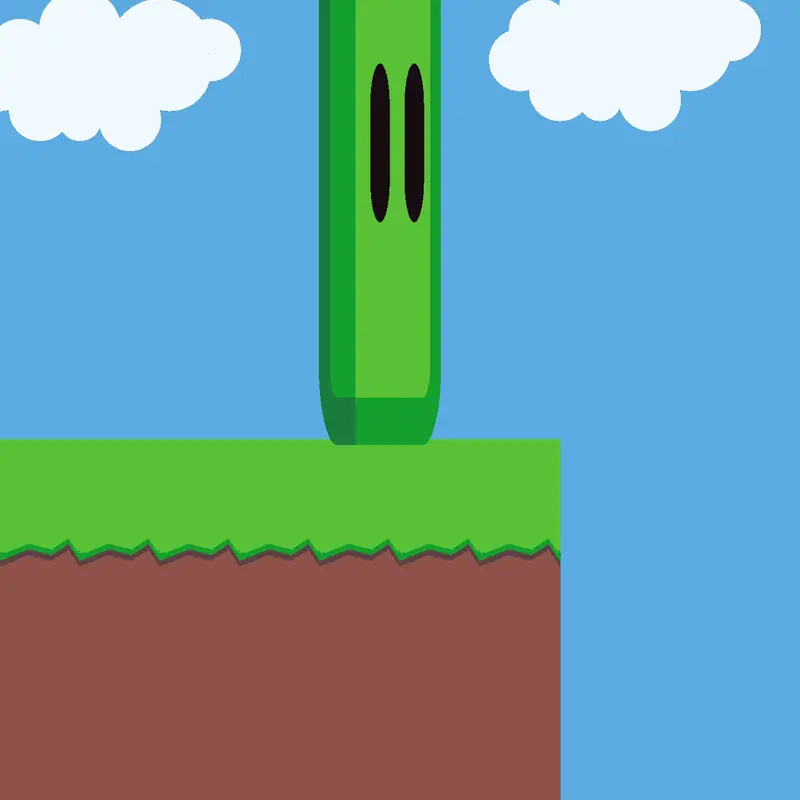 Stupid red cube tries to hit green cube by @CamDaArtist