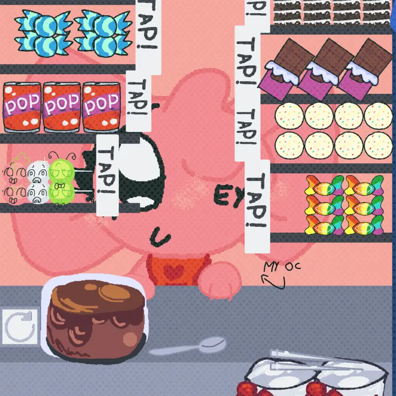 My dandy world OC by @vee_gamerlol