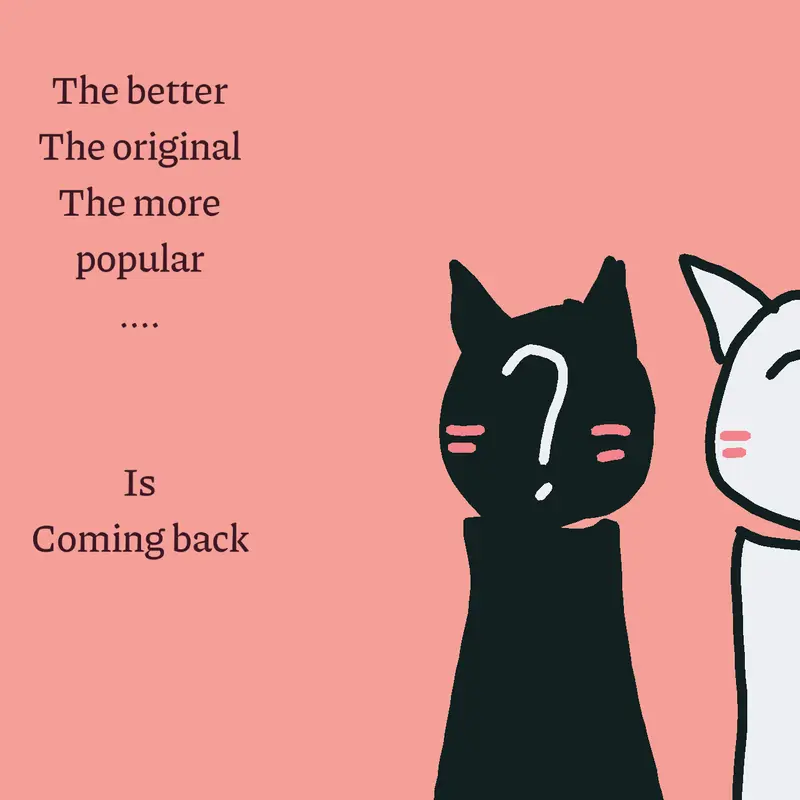 The original is coming back... by @caine_offical