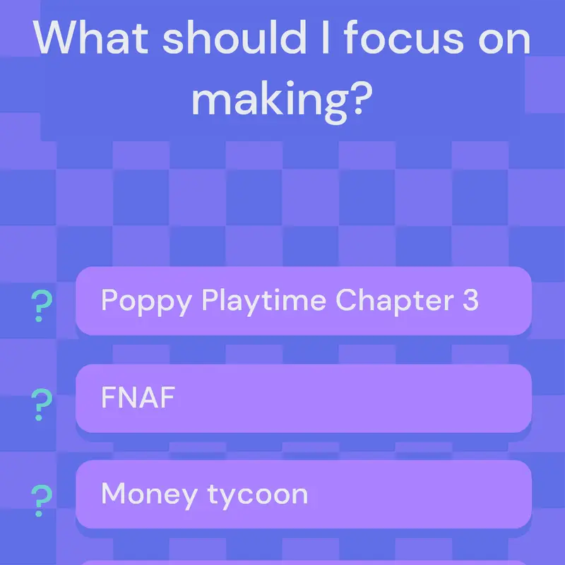 What should I focus on? by @GivaniumRex