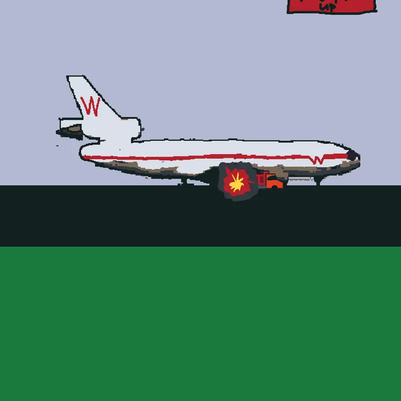 The dc10 and hit the truck the runway by @aldrinaviation2026
