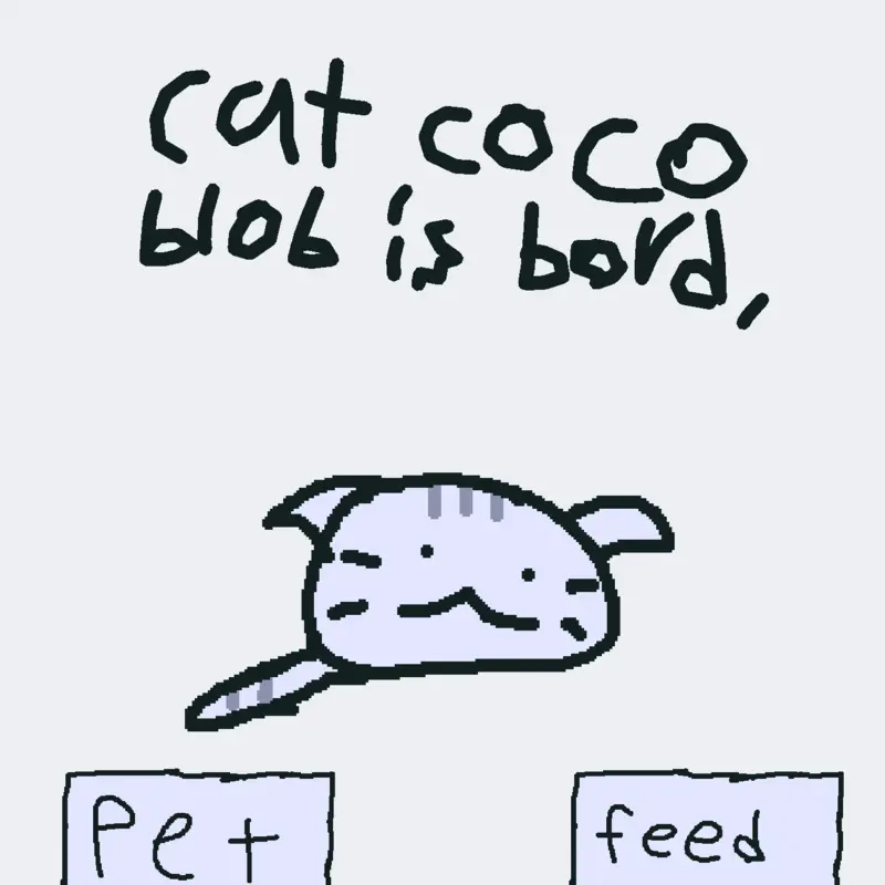 Make the cat do something… by @catcocoblob