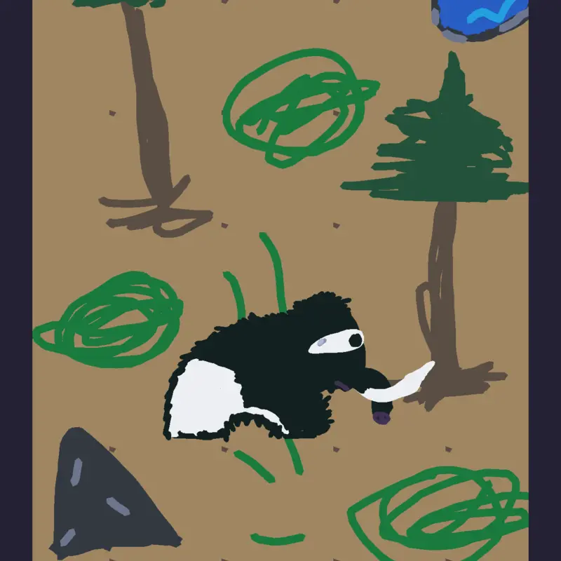 This is a elephant but a character by @ammarOmar98