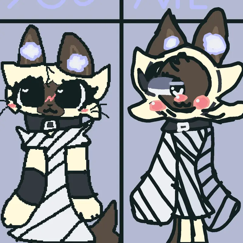 Collab with my bff AKA Choco Kit! by @DemonTuxedo