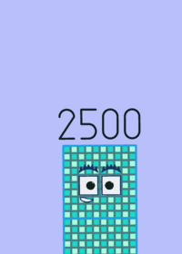 Numberblocks 2500 Tall