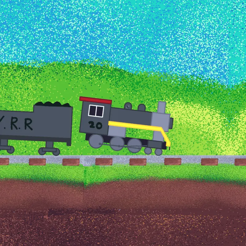 Freight train crash by @thethommans