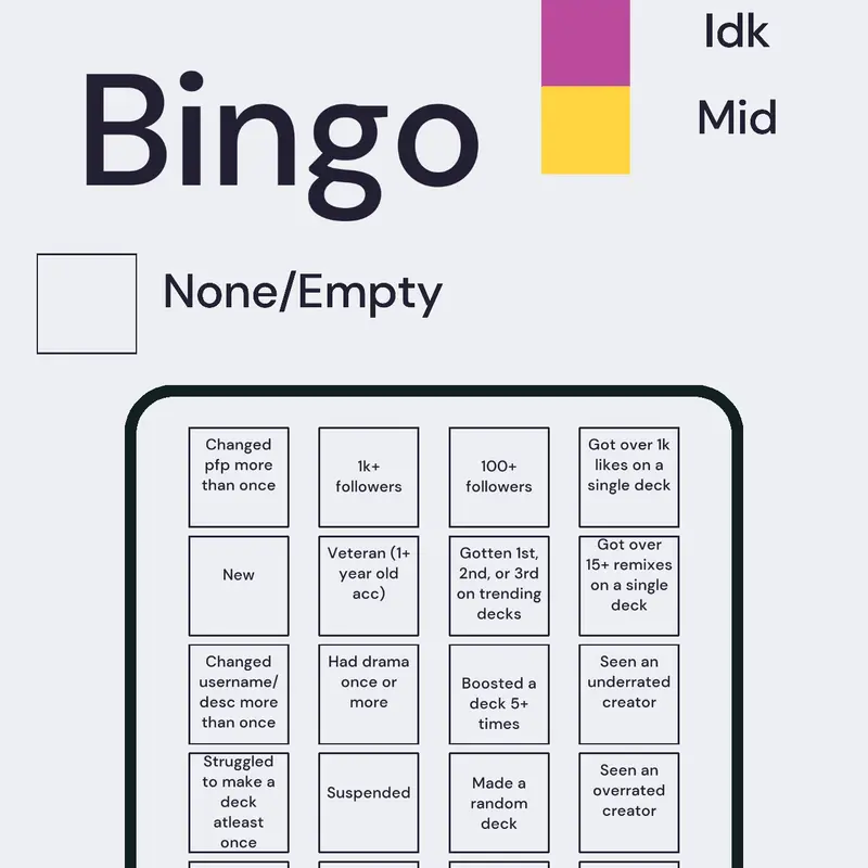 Castle Bingo because I’m bored by @Sealcool