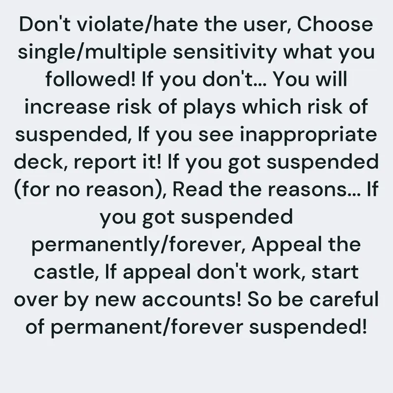 How to not get suspended! by @tan_qi_xian