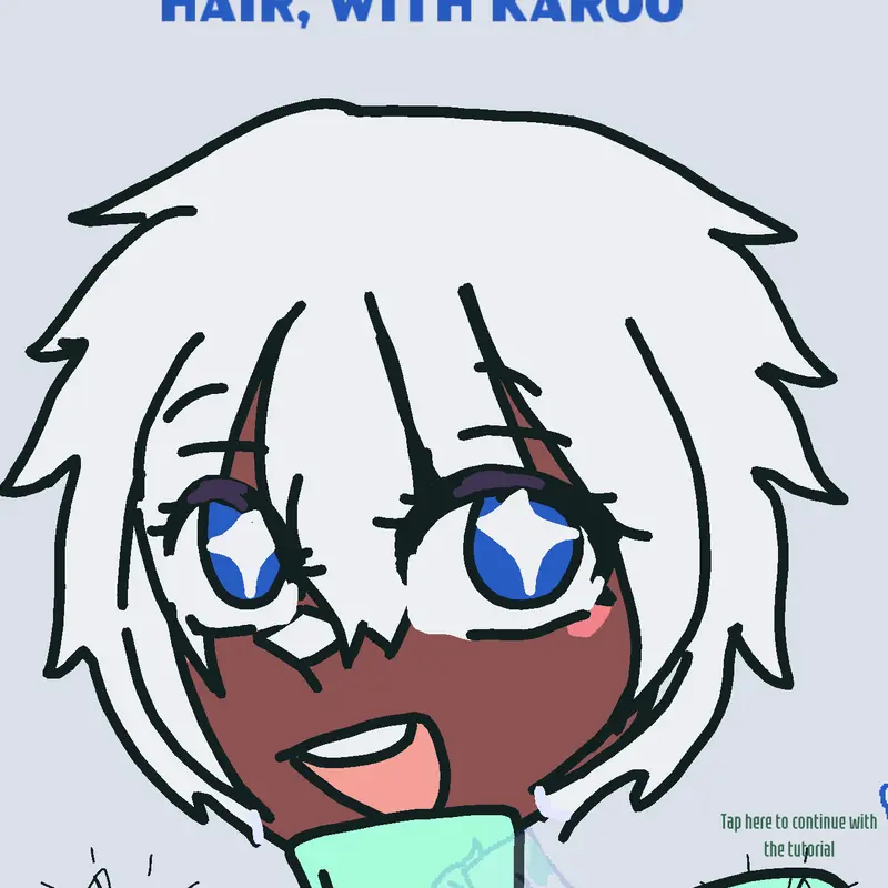 || HOW TO ANIMATE HAIR, WHITH KAROO || by @Karoo_N_galaxy