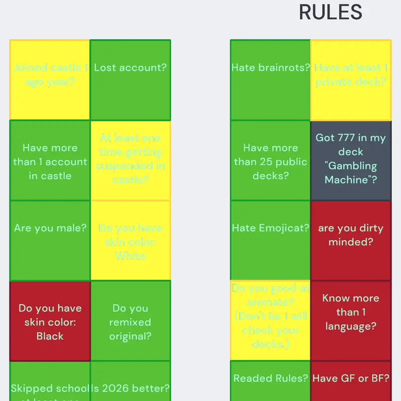 BINGO! by @bluestickman_castle