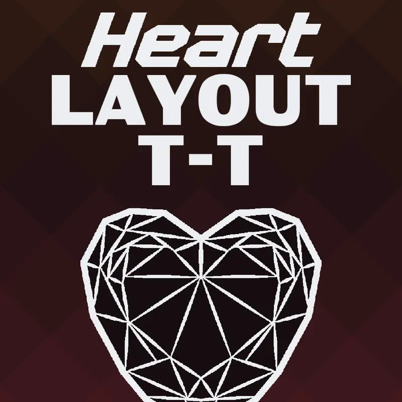 Prismatic Heart Layout by @Leleandrous