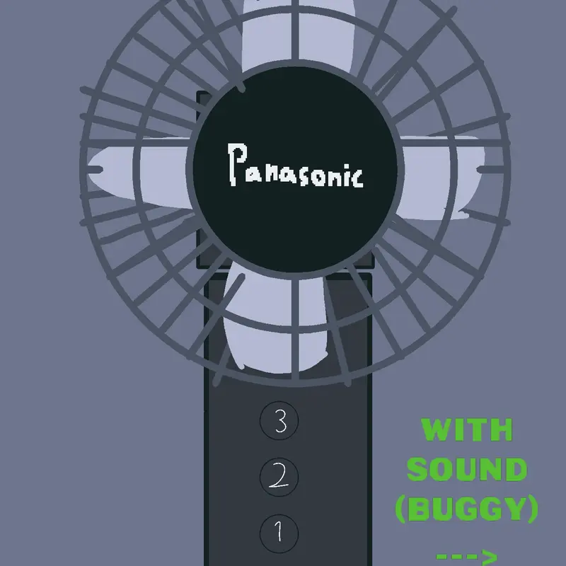 Fan simulator by @fishintheponds
