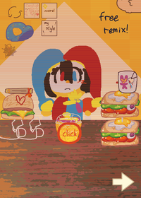 Food eating pomni Jax and ldk