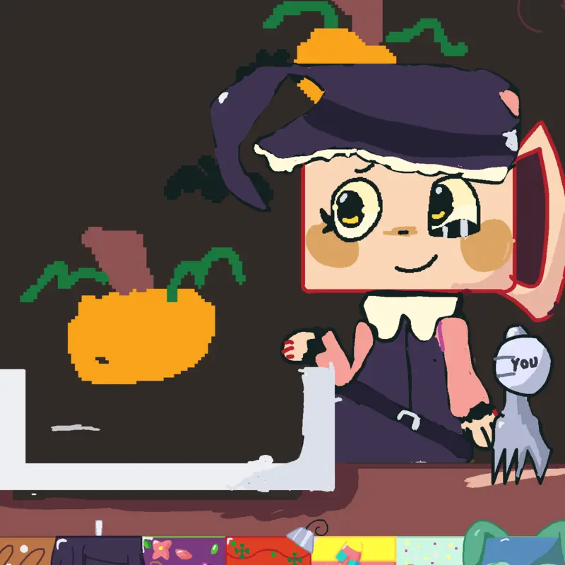 Shelly eats noodles!! by @WAXWELL9