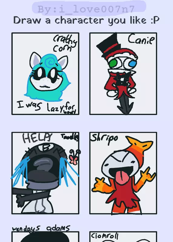 Draw your favorite character by @Emmie_Buildz