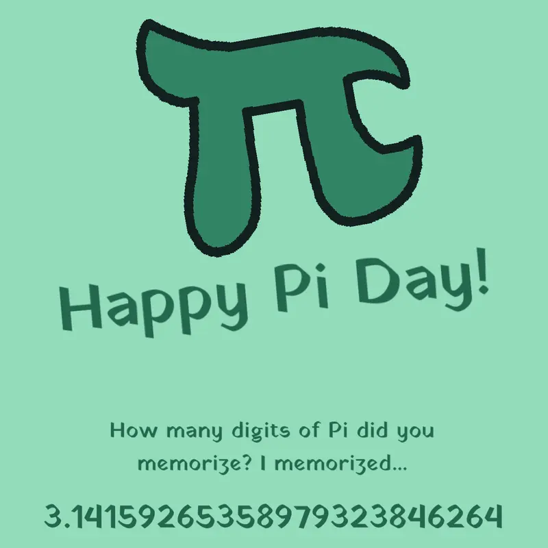 Pi π 3.14 by @NebeerTheApple