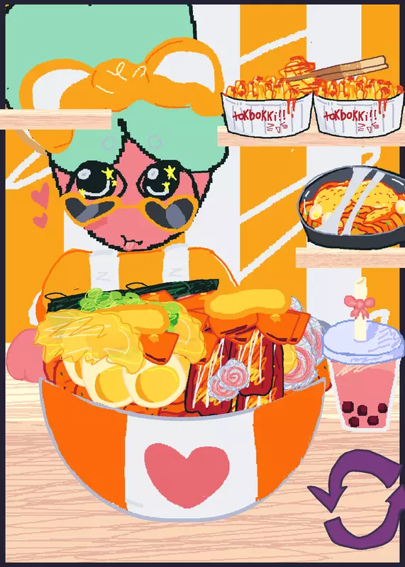 sprout mukbang by @KittyLikes_Seals