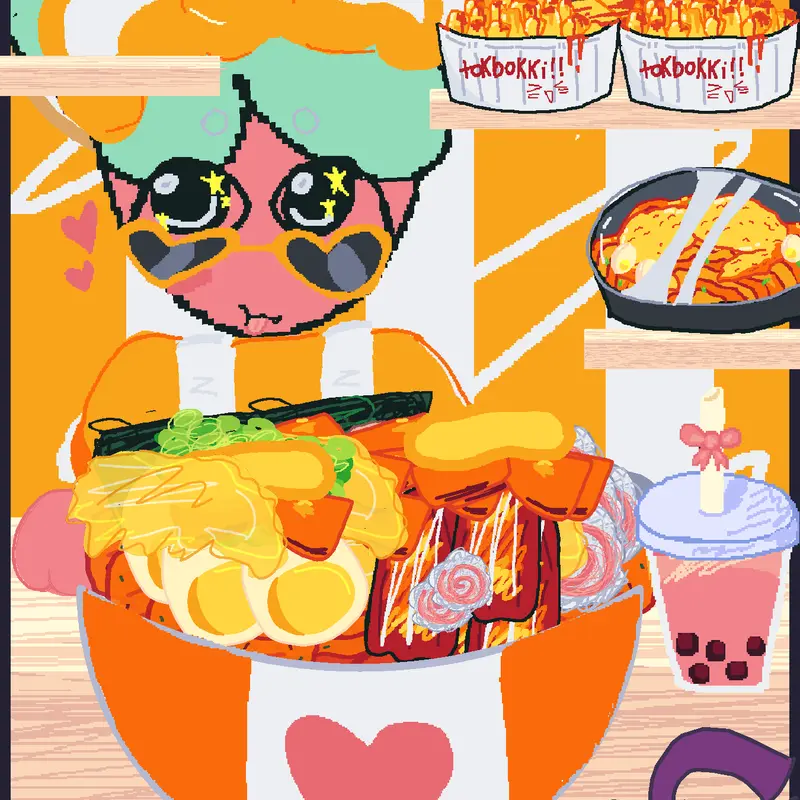 sprout mukbang by @KittyLikes_Seals