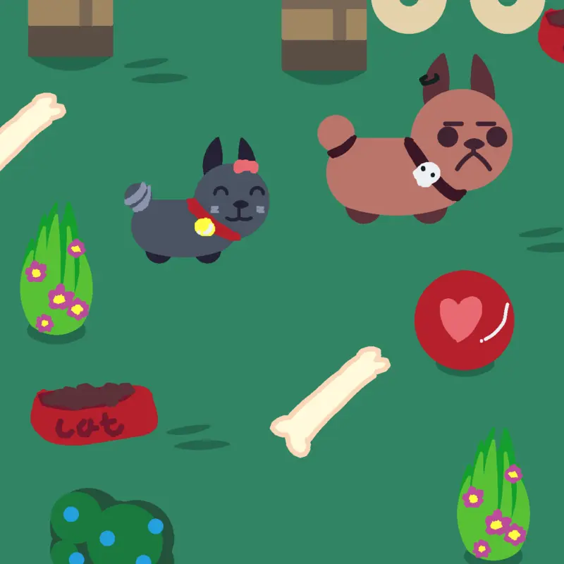 cat and dog by @wandalis