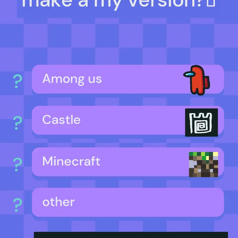 Poll by @tiny_tina
