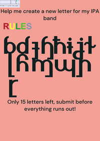 HELP ME MAKE A LETTER FOR MY IPA BAND