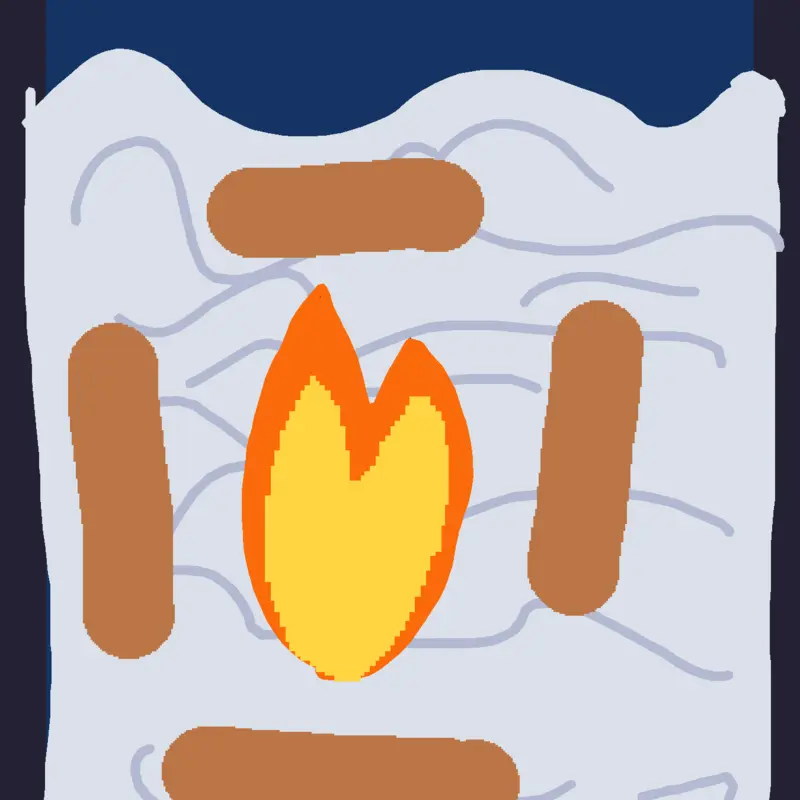 Camping when it's cold outside by @purple709