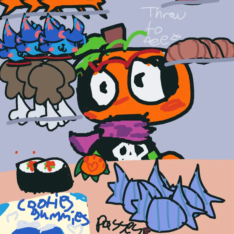 Gourdy muckbang by @K8tty-D0ts