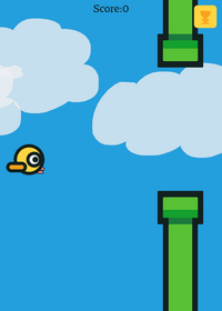 Flappy bird, but in my style￼