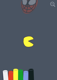 Drawing with pac man