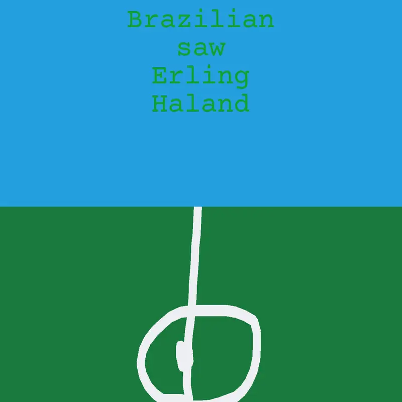 How Brazilian saw Erling Haland by @hasson_albagshi
