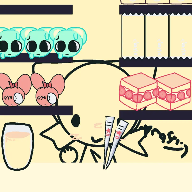 just mukbang :3 by @lazy_catty123