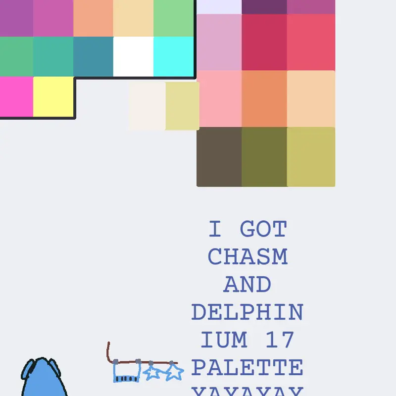 Chasm Palette & Delphinium 17 Palette by @septuple_stuffed_oreo