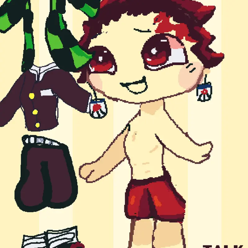 Demon slayer, dress up, puzzle by @old_fandoms_healer2