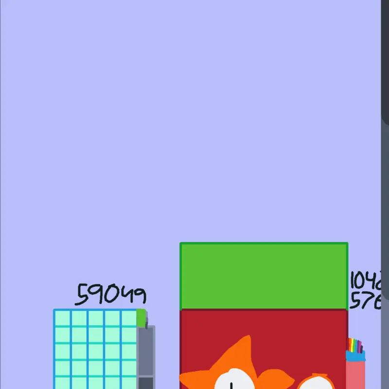 N^10 numberblocks part 1 by @numberblock33