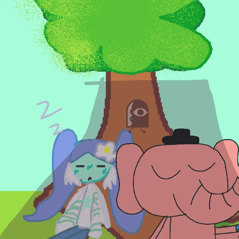 Me With Jelly Bloom by @PinkElephantGuy