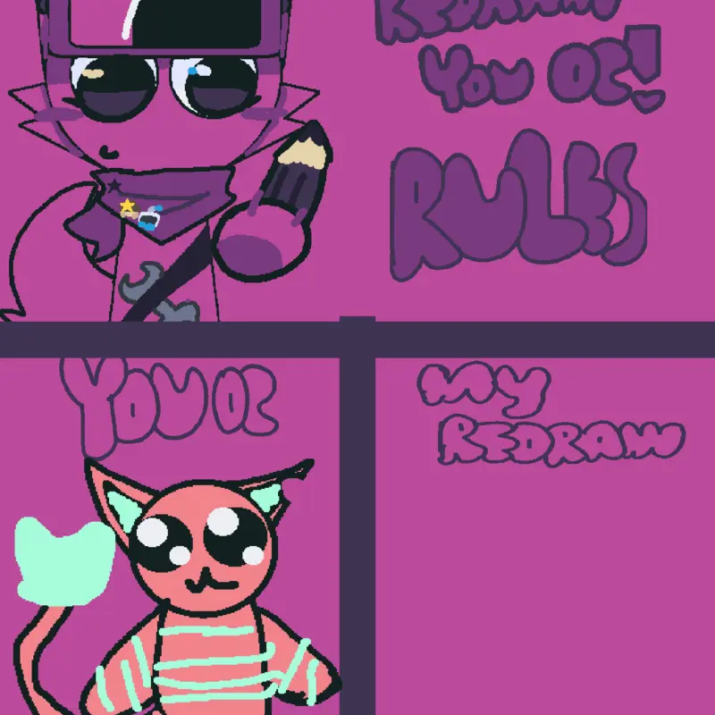 My oc:) by @fluffy_purple_kitty