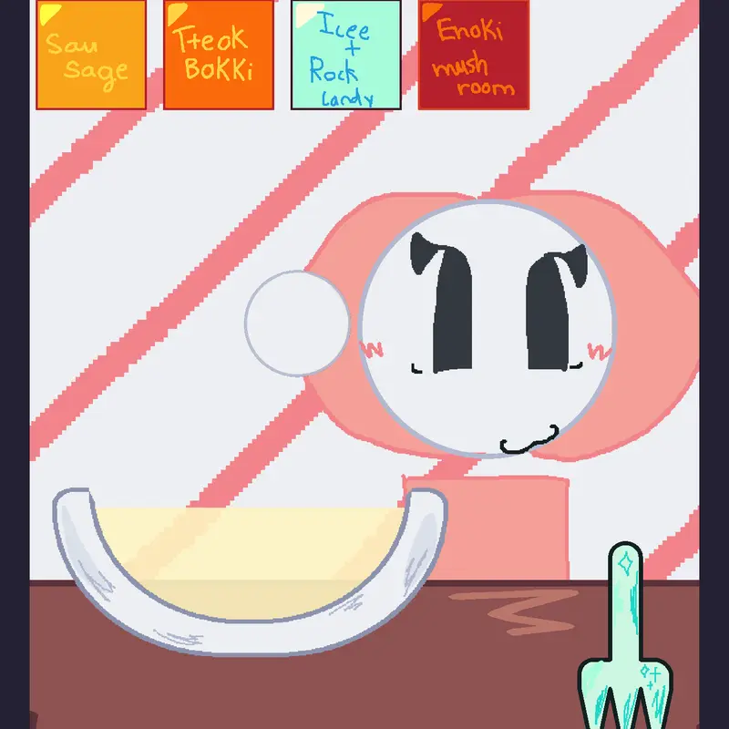Emojicat pink Mukbang by @JessicaBhattarai