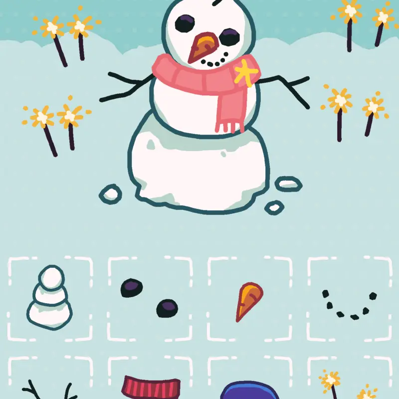 The snowman game but is spring by @chikoritarinbow