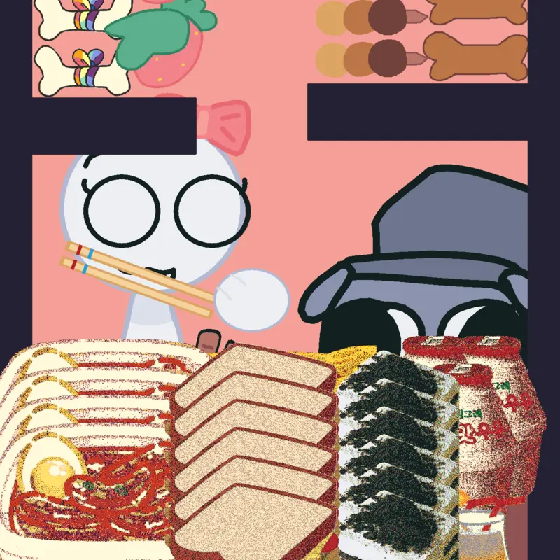 oc and pebble Dandy world by @Marissa58206